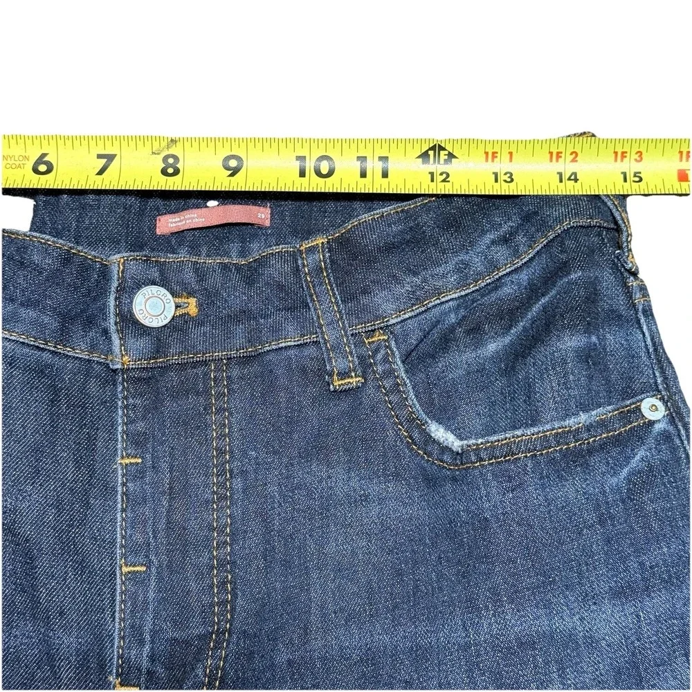Pilcro The Bow Boyfriend Jeans Women's 29x28 Anthropology Patchwork - Picture 9 of 10